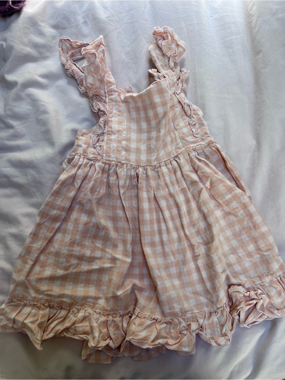 Pink gingham dress willow & hazel